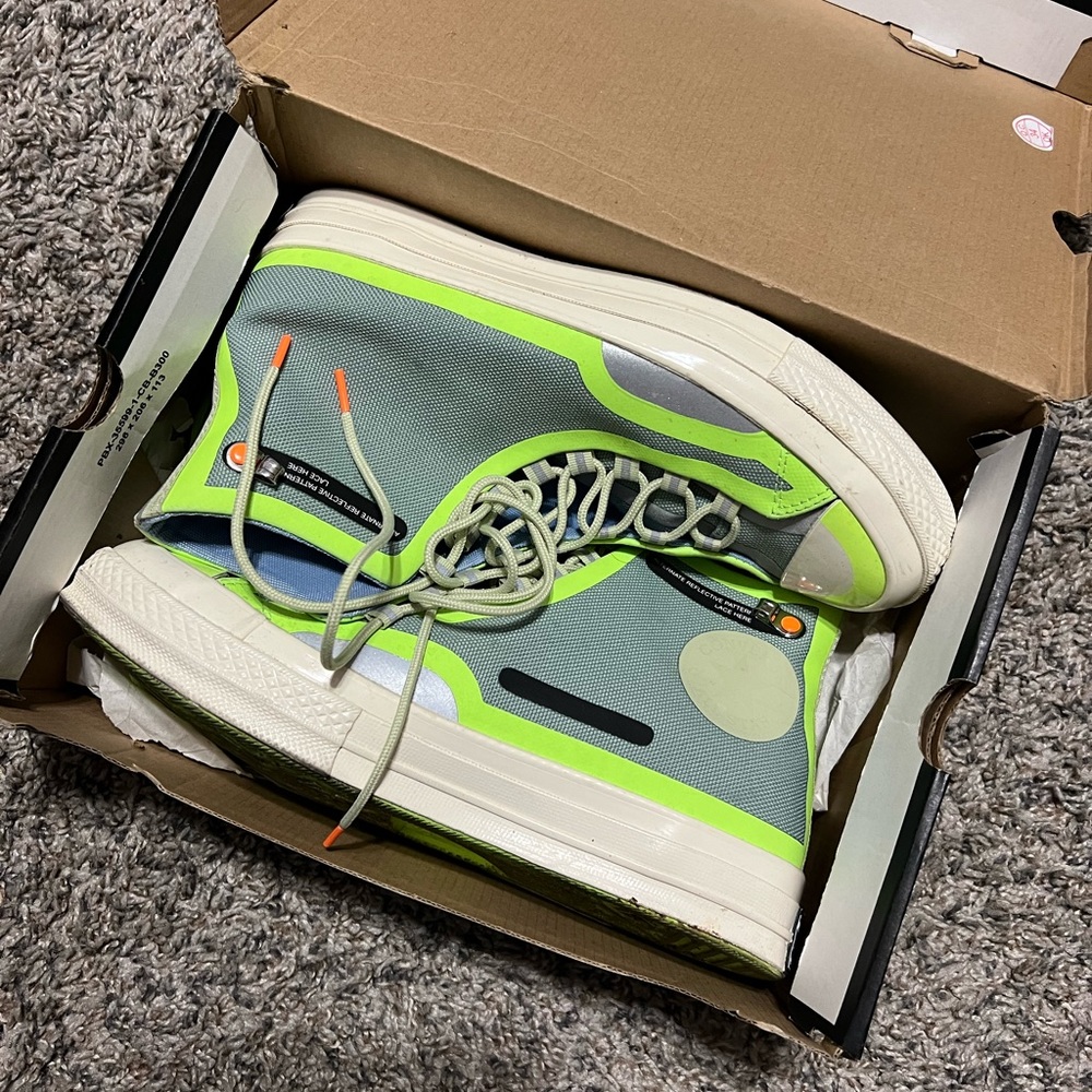 Chuck 70 HI- Iceberg Green/Ghost Green (size 9w)